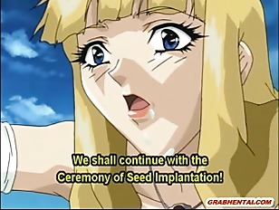 Virgin hentai Princess sucking and fucking monster cock