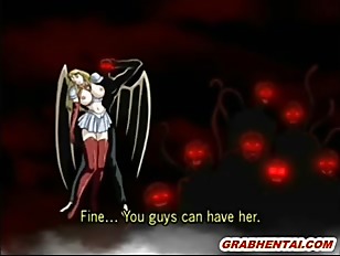 Bigboobs hentai bat monster tentacles fucked