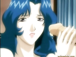 Hentai  hot sucking stiff cock and fingering pussy