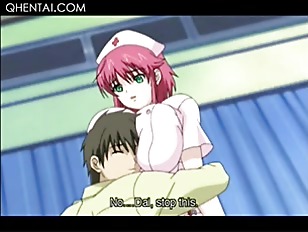 Sexy busty hentai nurse stripped and fucked by aroused patient