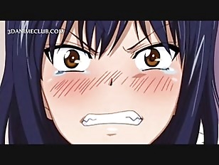 Slutty teen hentai girl gets mouth filled with big dick