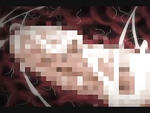 Superb hentai brunette pussy licked and fucked in bed