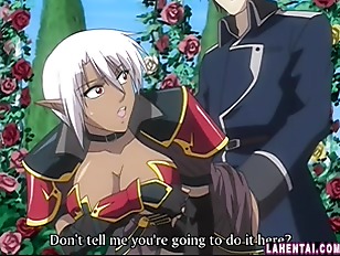 Hentai girl gets her wet pussy fingered and fucked outdoors