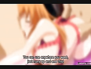 Two hentai cuties gets fucked by guy