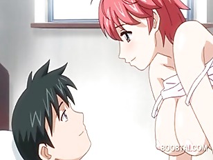 Big boobed hentai siren riding cock in her wet cunt