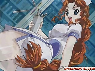 Bondage hentai with a muzzled hard assfucked