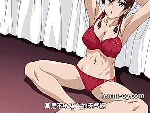 Chained up hentai beauty