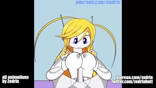 Gif Compilation – Monster Girls, Robot Girls, Breast Expansion (animations by Zedrin)