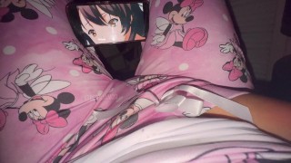 He even got his pajamas wet from watching hentai porn🤤