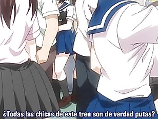 Hentai  girl fuck in the train