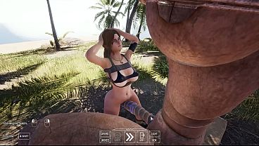 I couldn’t resist again and sat on the statue’s stone dick. 3D Hentai Game