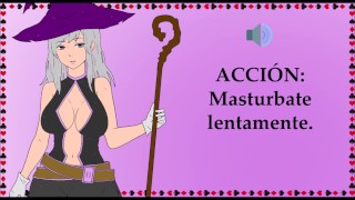 JOI con una bruja. Tu ama necesita semen.