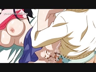 Virgin hentai  getting  her first pussy fuck