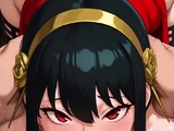 Blonde ass grabbed on sunny bed black hair blowjob paizuri