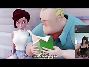 Elastigirl handles a massive girthy cock