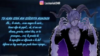 ASMR (sfw) DEMONIO te hace su ESCLAVA BESOS Roleplay ESPAÑOL