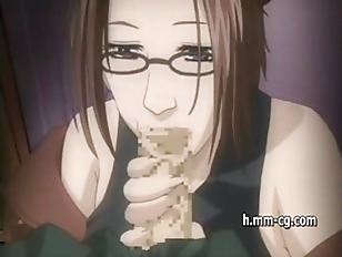 Cute hentai beauty loves a hard cock