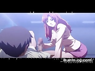Redhead hentai beauty handjob
